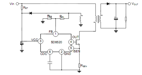 SD8520典型应用电路图
