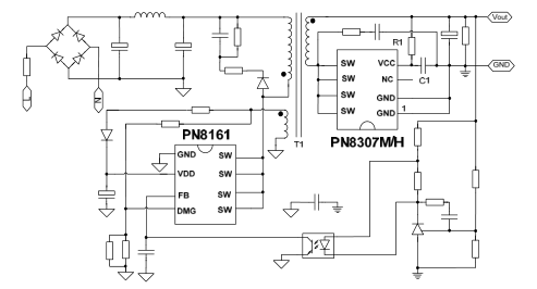 PN8161+PN8307H的18W PD快充电源应用方案
