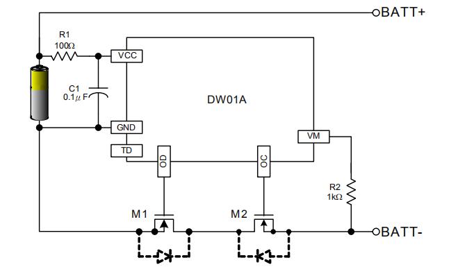 dw01a芯片电路图