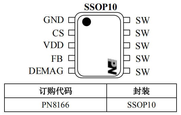 PN8166 45w快充acdc芯片封装